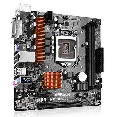 マザーボードASRock H110M-DGS：詳細、接続、レビュー